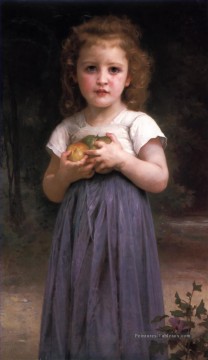 Jeune Fille et Enfant réalisme William Adolphe Bouguereau Peinture à l'huile